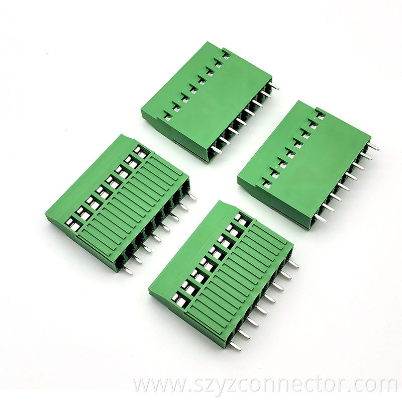 Terminal block screw type green Terminal block screw type green